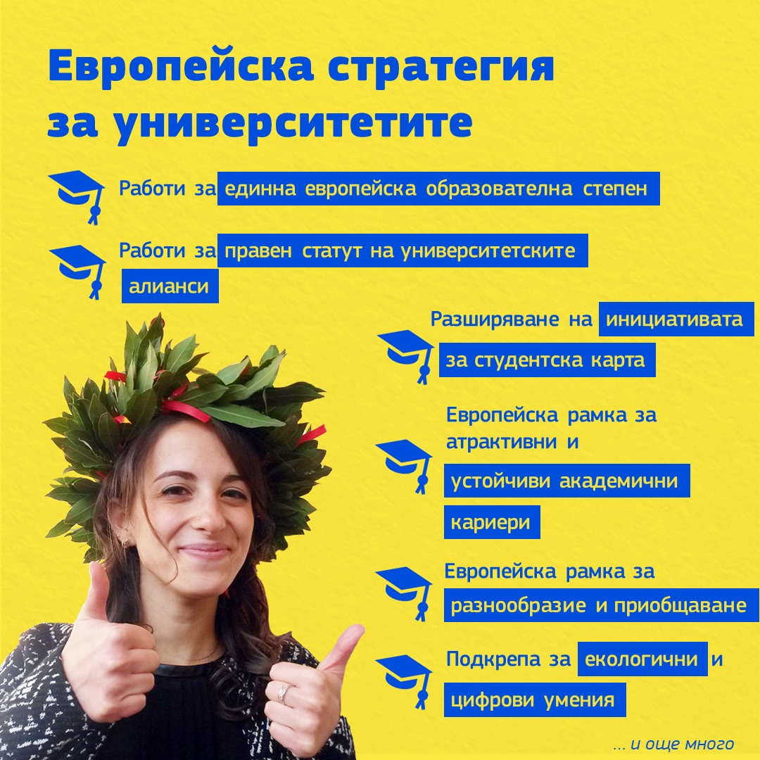 Нови европейски инициативи в областта на висшето образование