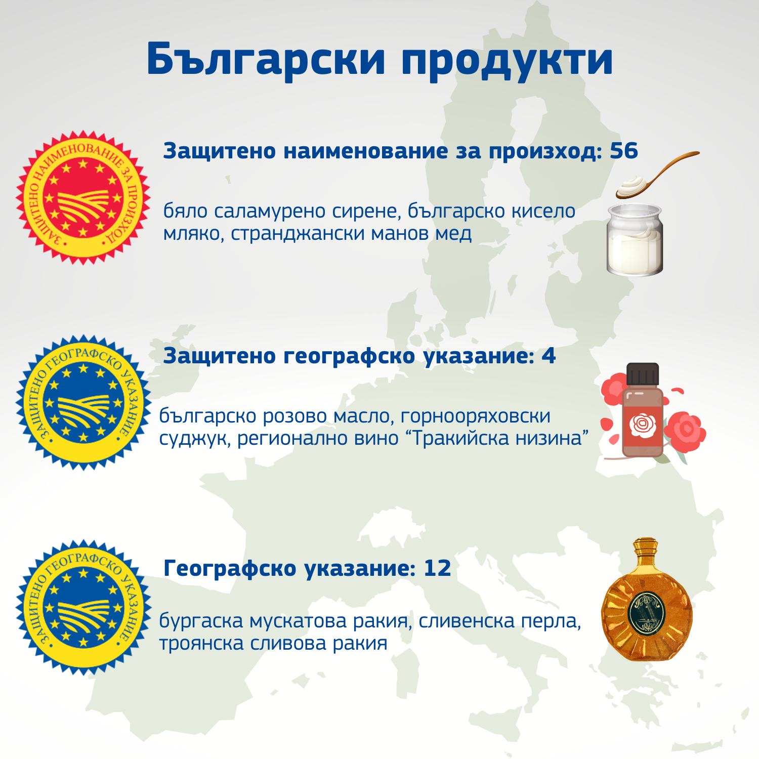 72 български продукта имат защитено географско означение от ЕС